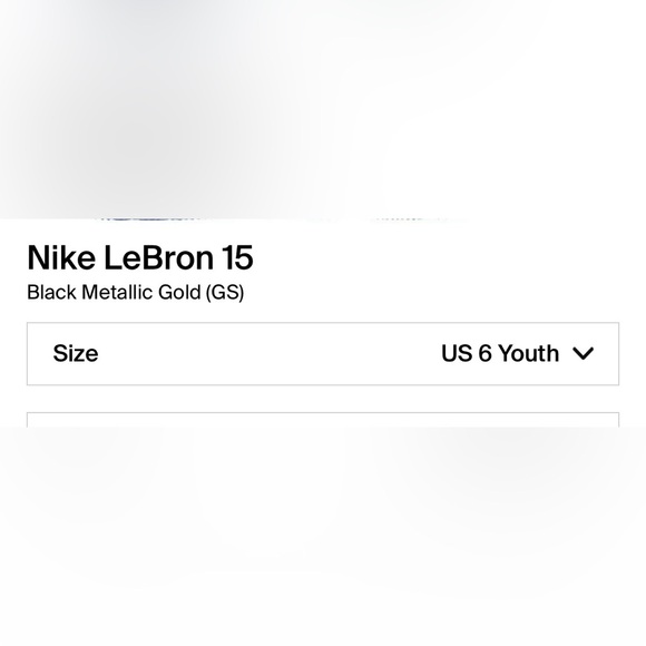 Nike Black & Gold LeBron 15 gs - Picture 2 of 10